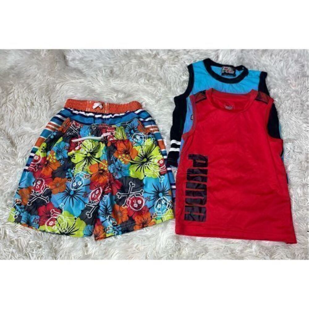 4 piece Beach/Swim Bundle size 24months/2T by Puma, HealthTex